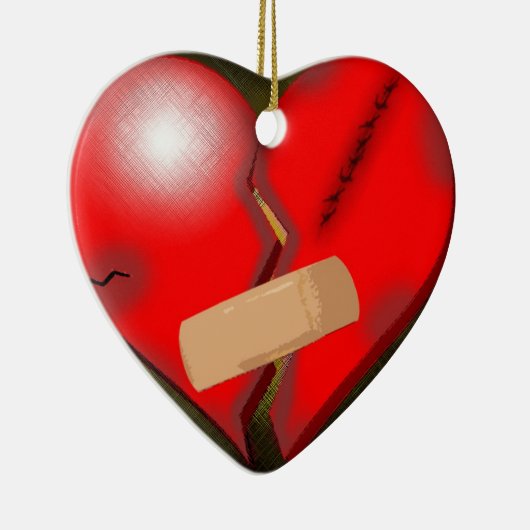 Broken Heart Keramisch Ornament (Rechts)