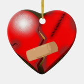 Broken Heart Keramisch Ornament (Voorkant)