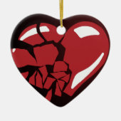 Broken Heart Keramisch Ornament (Voorkant)
