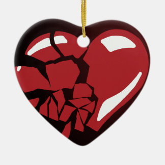 Broken Heart Keramisch Ornament