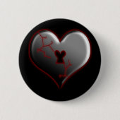 Broken Heart Ronde Button 5,7 Cm (Voorkant)
