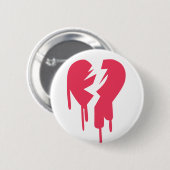 Broken Heart Ronde Button 5,7 Cm (Voorkant /achterkant)