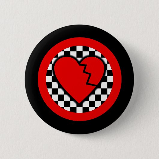 Broken Heart Ronde Button 5,7 Cm (Voorkant)