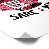 Broken Heart RX Dark Chocolate Bewerkbare Valentij Poster (Hoek)