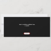 Broken Heart Single-partij - 9,25 x 4-inch uitnodi Kaart (Achterkant)