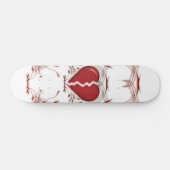 Broken Heart / Tribal Artwork (rood) Skateboard (Horizontaal)