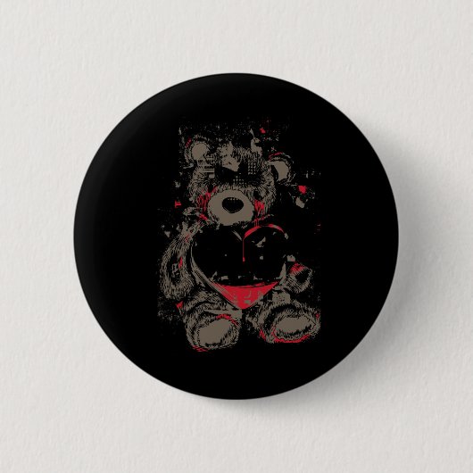 Broken Hearted Beer Kostuum Cool Easy Halloween Gi Ronde Button 5,7 Cm (Voorkant)