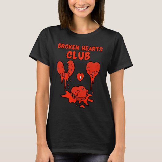 Broken Hearts Anti Valentine's Week T-shirt (Voorkant)
