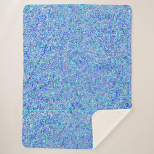 Broken Kaleidoscope Sherpa Blanket Deken