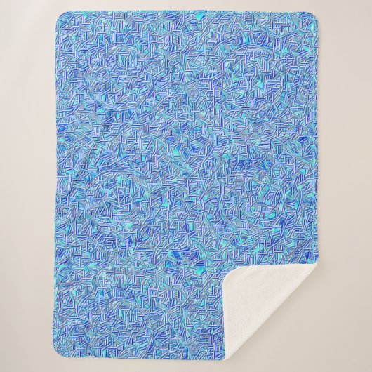 Broken Kaleidoscope Sherpa Blanket Sherpa Deken (Voorkant)