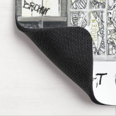 BROKEN MAAR NIET GESCHATTEERDE Mousepad Muismat (Hoek)