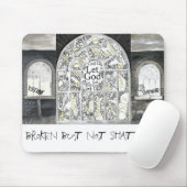 BROKEN MAAR NIET GESCHATTEERDE Mousepad Muismat (Met muis)