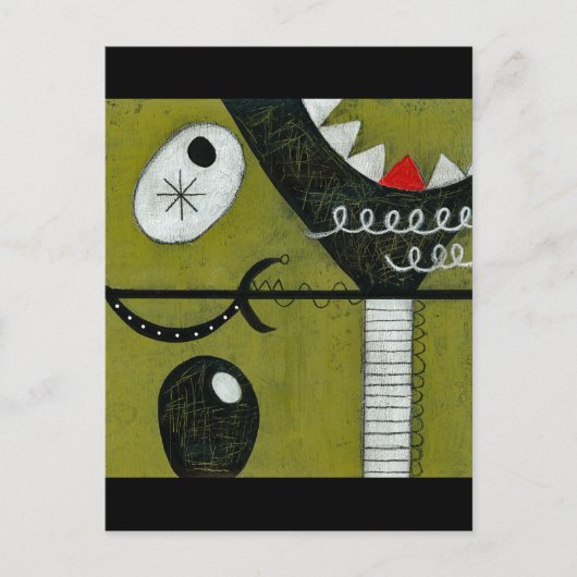 Broken Martini Glass Briefkaart (Voorkant)