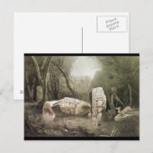 Broken Mayan idol op Copan, Guatemala Briefkaart (Voorkant / Achterkant)