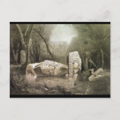 Broken Mayan idol op Copan, Guatemala Briefkaart (Voorkant)