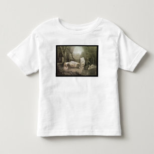 Broken Mayan idol op Copan, Guatemala Kinder Shirts