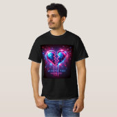 Broken Mirror Heart Mannen Tshirt (Voorkant volledig)