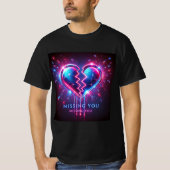 Broken Mirror Heart Mannen Tshirt (Voorkant)