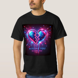 Broken Mirror Heart Mannen Tshirt