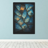 Broken Mirror Illusion Canvas Afdruk (Insitu (Houten vloer))