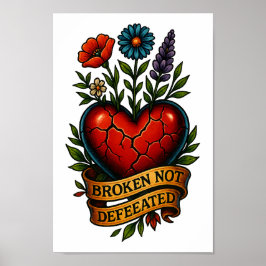 Broken Not Defeated - Poster en PNG Download