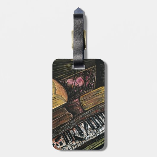 Broken Piano Bagagelabel (Achterkant verticaal)