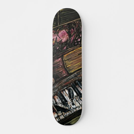 Broken Piano Persoonlijk Skateboard (Voorkant)