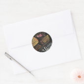 Broken Piano Ronde Sticker (Envelop)