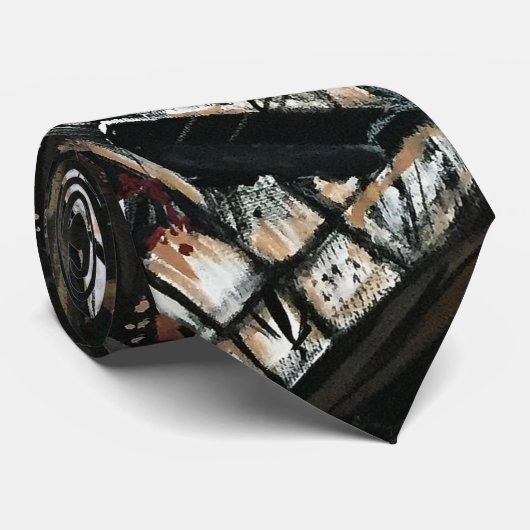 Broken Piano Stropdas (Opgerold)