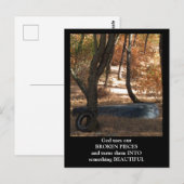 Broken Pieces Rowboat Briefkaart (Voorkant / Achterkant)