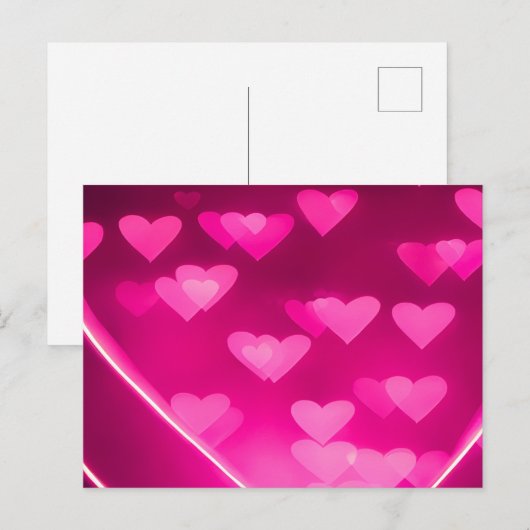 Broken Pink Hearts-Briefkaart Briefkaart (Voorkant / Achterkant)