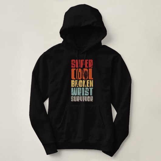Broken pols Survivor Hand Injury Arm Sur Hoodie (Design voorkant)