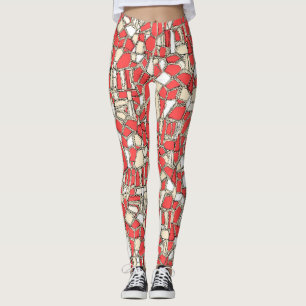 BROKEN POP koraal Leggings