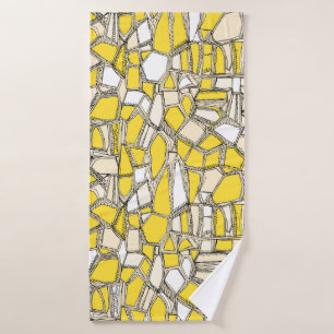 BROKEN POP lemon Badhanddoek