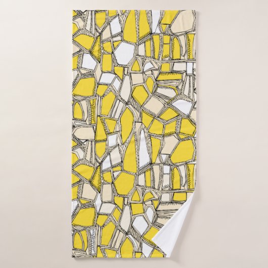 BROKEN POP lemon Badhanddoek (Badhanddoek)