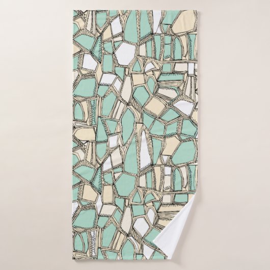 BROKEN POP munt Badhanddoek (Badhanddoek)