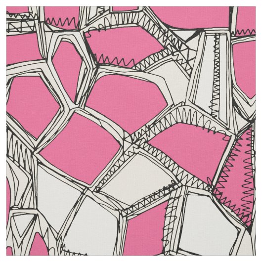 BROKEN POP roze Stof (Swatch)