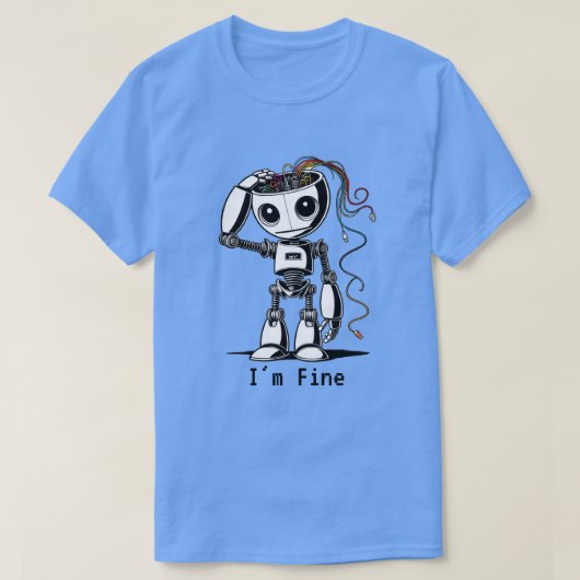 Broken Robot: het gaat goed T-shirt (Design voorkant)