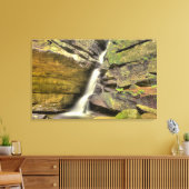 Broken Rock Herfsten, Old Man Cave, Hocking Hills Canvas Afdruk (Insitu (Woonkamer))