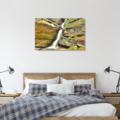 Broken Rock Herfsten, Old Man Cave, Hocking Hills Canvas Afdruk (Insitu (Slaapkamer))