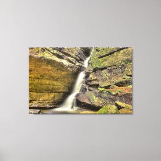 Broken Rock Herfsten, Old Man Cave, Hocking Hills Canvas Afdruk (Voorkant)