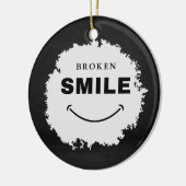 Broken Smile - Emotionele Esthetische Keramische O Keramisch Ornament (Links)