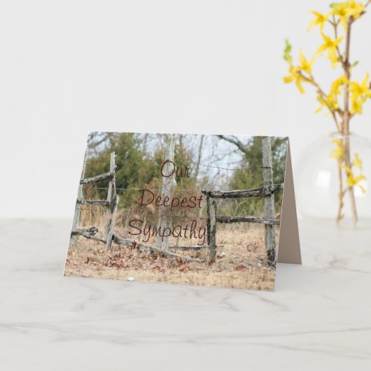 Broken Split Rail Fence- aanpassen van elke gelege Kaart (Gele Bloem)