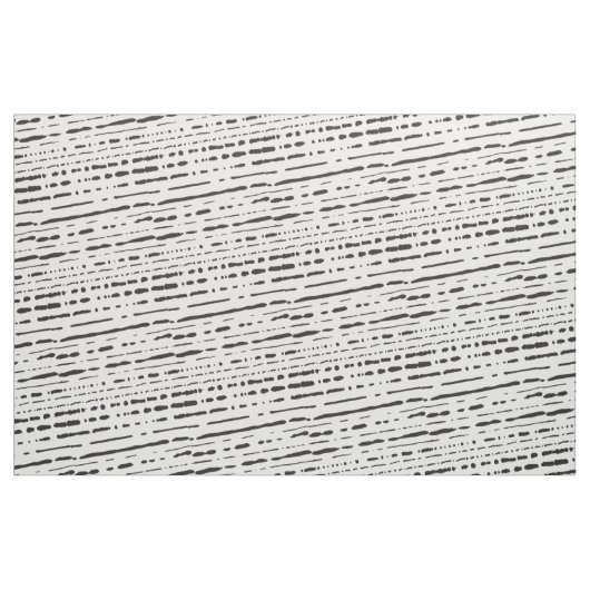 Broken Stripes Black Stripes Fabric Stof (Fat Quarter)