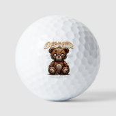 Broken Teddy Golf Ball - Worstelend maar sterk Golfballen (Voorkant)