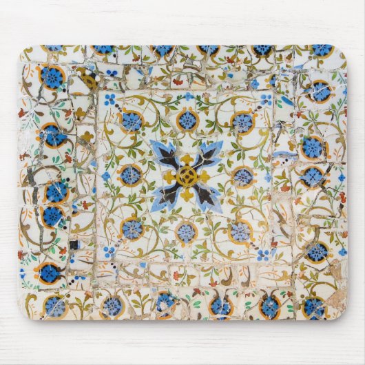 Broken Tile Mosaic Mousepad Muismat (Voorkant)