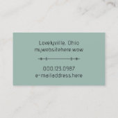 Broken Tree Driftwood Dubbelzijdig Modern Visitekaartje (Achterkant)