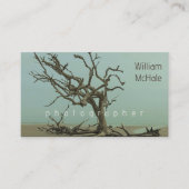 Broken Tree Driftwood Dubbelzijdig Modern Visitekaartje (Voorkant)