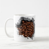 Broken Wall Coffee Bean Espresso Cafeïne Mok (Links)