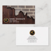 Broken Wood Graanpaneel Marmer Brick Wall Handyman Visitekaartje (Voorkant / Achterkant)